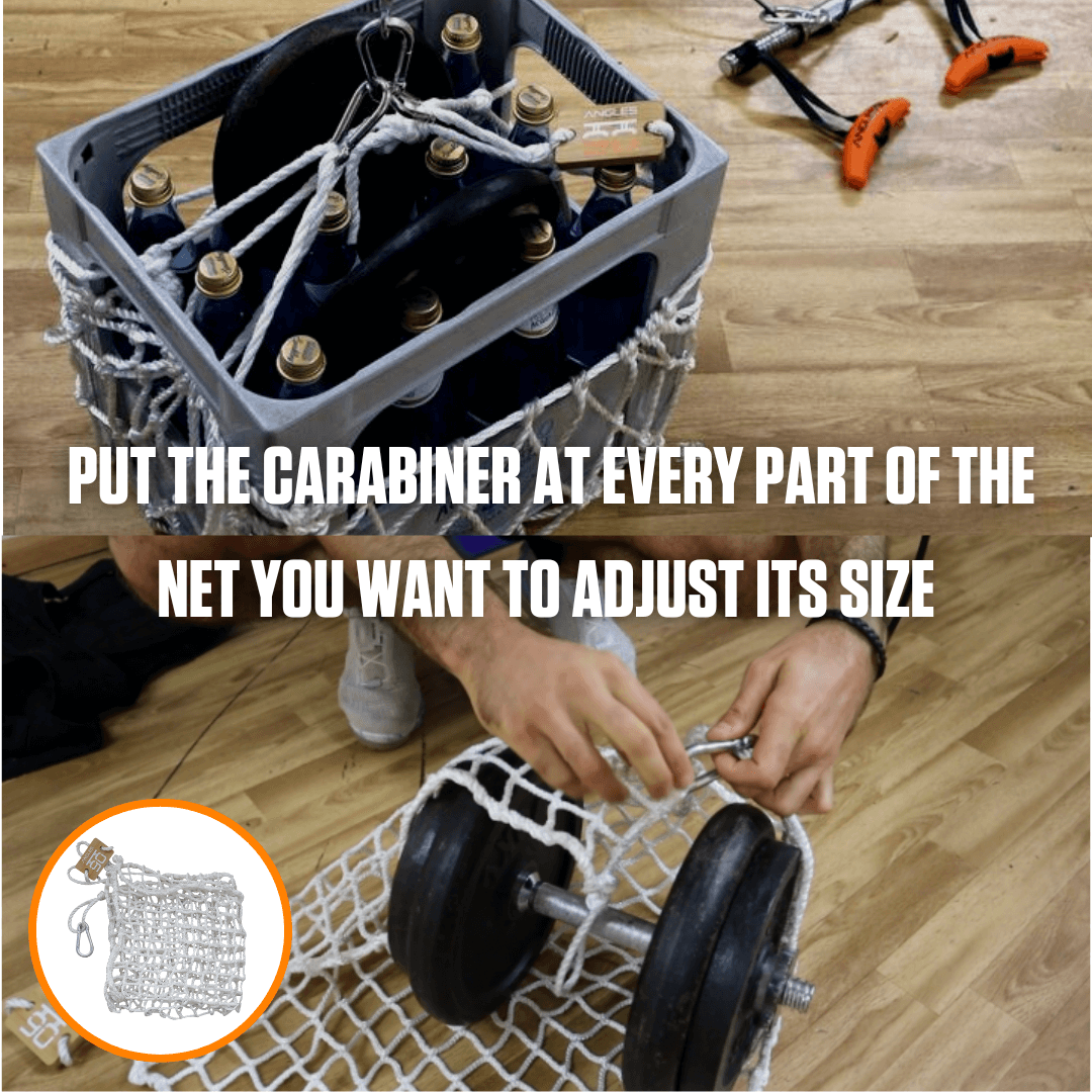 Customizing your cargo net: diy adjustment with A90 Cable Pulley Set for a perfect fit.